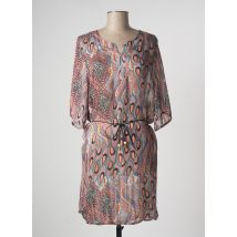 CANAT - Robe mi-longue rose en polyester - Femme - Taille 42 - Modz