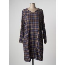 SKANDL - Robe mi-longue bleu en coton - Femme - Taille 40 - Modz