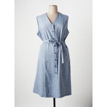 MARIE DE MARCILLE - Robe mi-longue bleu en polyester - Femme - Taille 50 - Modz