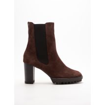 HOGL - Bottines/Boots marron en cuir pour femme - Taille 38 1/2 - Modz