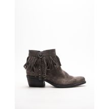KHRIO - Bottines/Boots gris en cuir - Femme - Taille 36 - Modz