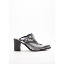 EMANUELE CRASTO - Mules/Sabots gris en cuir - Femme - Taille 37 - Modz