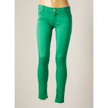 ARTIGLI - Pantalon slim vert en coton - Femme - Taille 36 - Modz