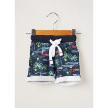 WEEK END A LA MER - Short bleu en coton pour garçon - Taille 3 M - Modz