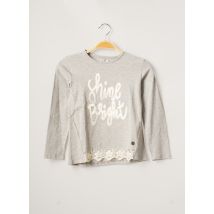 BOBOLI - T-shirt gris en coton - Fille - Taille TU - Modz