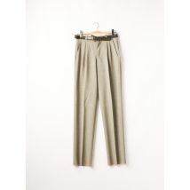BRUNO SAINT HILAIRE - Pantalon droit vert en polyester - Homme - Taille 38 - Modz