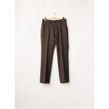 DIGEL - Pantalon droit marron en polyester - Homme - Taille 44 - Modz