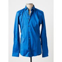 STRELLSON - Chemise manches longues bleu en coton - Homme - Taille S - Modz