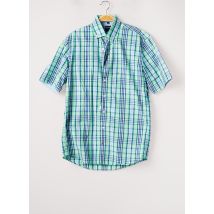OLYMP - Chemise manches courtes vert en coton - Homme - Taille S - Modz