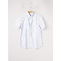 S.OLIVER - Chemise manches courtes bleu en coton - Homme - Taille M - Modz
