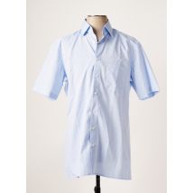 OLYMP - Chemise manches courtes bleu en coton - Homme - Taille S - Modz