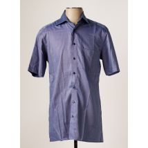 OLYMP - Chemise manches courtes bleu en coton pour homme - Taille S - Modz