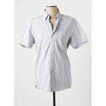 S.OLIVER - Chemise manches courtes gris en coton - Homme - Taille M - Modz