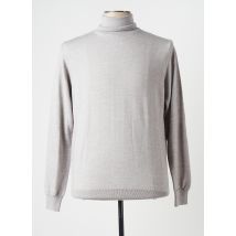 PRIVATI FIRENZE - Pull col roulé gris en merinos - Homme - Taille 3XL - Modz