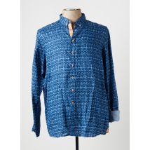 COLOURS & SONS - Chemise manches longues bleu en coton - Homme - Taille XXL - Modz
