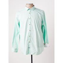 COLOURS & SONS - Chemise manches longues vert en coton - Homme - Taille XXL - Modz