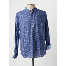 COLOURS & SONS - Chemise manches longues bleu en coton - Homme - Taille XXL - Modz