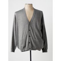 BERAC - Gilet manches longues gris en merinos - Homme - Taille 3XL - Modz