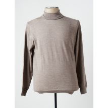 PRIVATI FIRENZE - Pull col roulé beige en merinos - Homme - Taille XXL - Modz