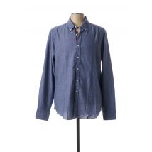 GMF 965 - Chemise manches longues bleu en coton - Homme - Taille S - Modz