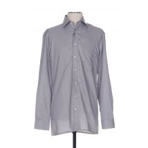 OLYMP - Chemise manches longues gris en coton pour homme - Taille S - Modz