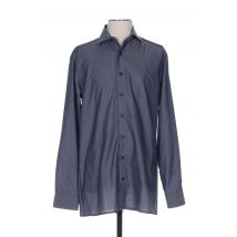 OLYMP - Chemise manches longues bleu en coton - Homme - Taille S - Modz