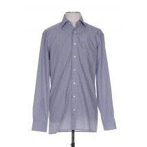 OLYMP - Chemise manches longues bleu en coton - Homme - Taille S - Modz