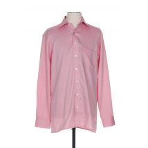 OLYMP - Chemise manches longues rouge en coton - Homme - Taille M - Modz