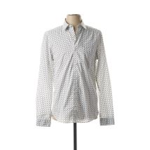 S.OLIVER - Chemise manches longues blanc en coton - Homme - Taille S - Modz