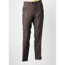 CARL GROSS - Pantalon slim marron en laine - Homme - Taille 50 - Modz