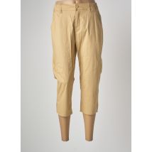 GRIFFON - Pantacourt beige en coton pour femme - Taille 38 - Modz