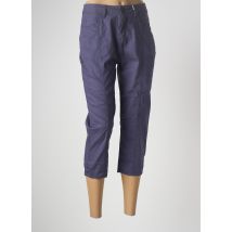 GRIFFON - Pantalon 7/8 violet en coton - Femme - Taille 40 - Modz