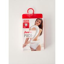 JANIRA - Culotte blanc en coton pour femme - Taille 46 - Modz