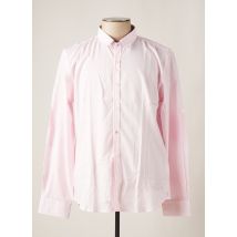 NUMEROLOGIE - Chemise manches longues rose en coton - Homme - Taille 3XL - Modz