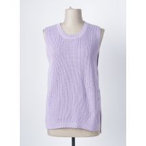 OUI - Pull violet en coton - Femme - Taille 40 - Modz
