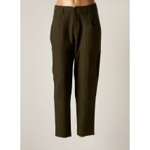 ONE STEP - Pantalon slim vert en polyester - Femme - Taille 46 - Modz