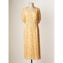 YAYA - Robe mi-longue beige en viscose - Femme - Taille 38 - Modz