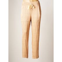 YAYA - Pantalon droit orange en viscose - Femme - Taille 42 - Modz