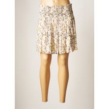 YAYA - Jupe courte beige en coton - Femme - Taille 38 - Modz