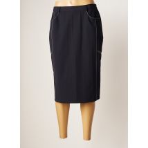 FRANCOISE F - Jupe mi-longue bleu en polyester - Femme - Taille 50 - Modz