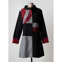 BAMBOO'S - Manteau long noir en coton - Femme - Taille 44 - Modz