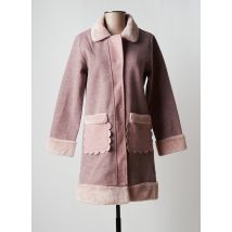 AKINOLAUDE - Manteau long rose en polyester - Femme - Taille 34 - Modz