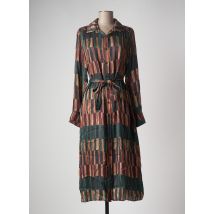 LAUREN VIDAL - Robe mi-longue vert en viscose - Femme - Taille 42 - Modz