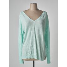 A.POIL - Pull bleu en lin - Femme - Taille 36 - Modz