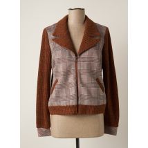 MERI & ESCA - Blouson marron en polyester - Femme - Taille 40 - Modz