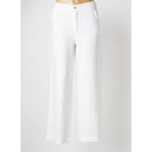 FRED SABATIER - Pantalon large blanc en lin pour femme - Taille 42 - Modz