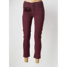 FRED SABATIER - Pantalon 7/8 rouge en coton - Femme - Taille 38 - Modz