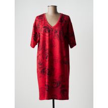 LESLIE - Robe mi-longue rouge en polyester pour femme - Taille 38 - Modz
