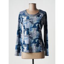 LESLIE - T-shirt bleu en polyester pour femme - Taille 38 - Modz