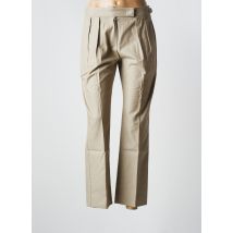 MAXMARA - Pantalon droit beige en coton pour femme - Taille 40 - Modz